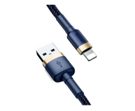 Baseus Kabel Cafule USB-A /Lightning 2.4A QC 3.0 1m niebiesko-złoty - 1502052 - zdjęcie 1